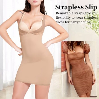 Full Slip Shapewear Bodysuit Lingerie Body Shaper Slimming Underwear Female Modeling Strap Waist Trainer